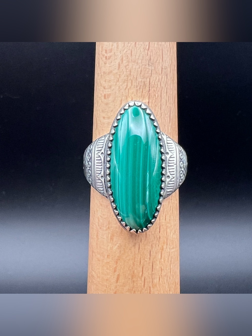 Carolyn Pollack Malachite Ring